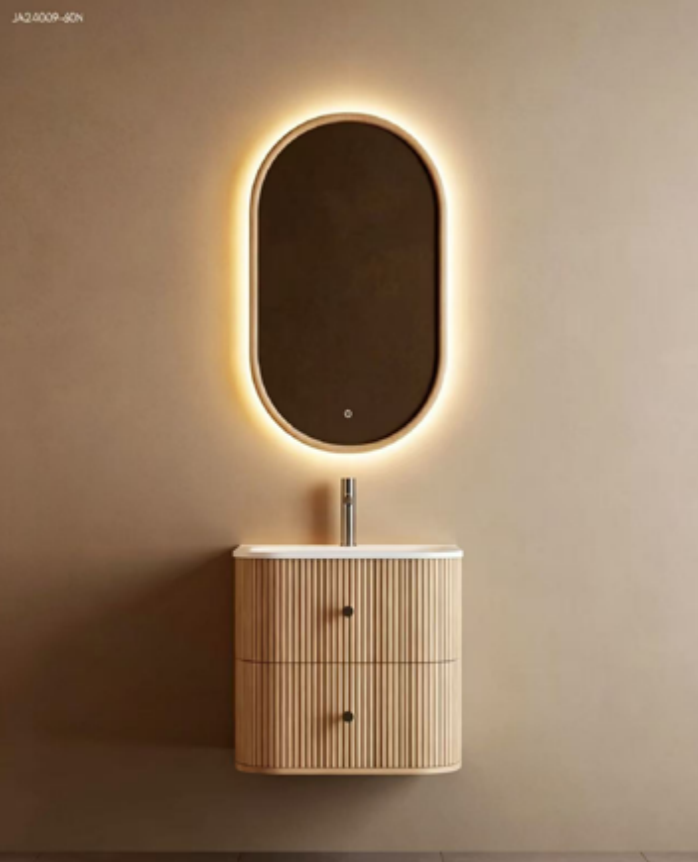 Slim Tall Plywood Bathroom Vanity Cabinet